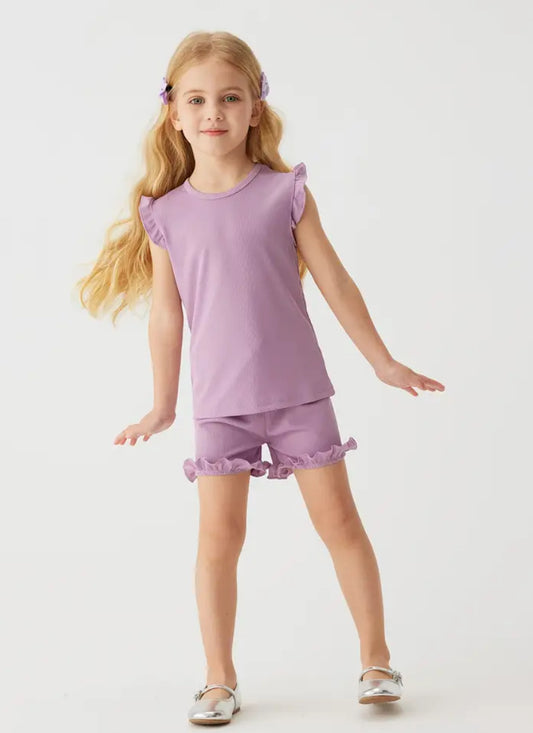 Ribbed Ruffle Sets