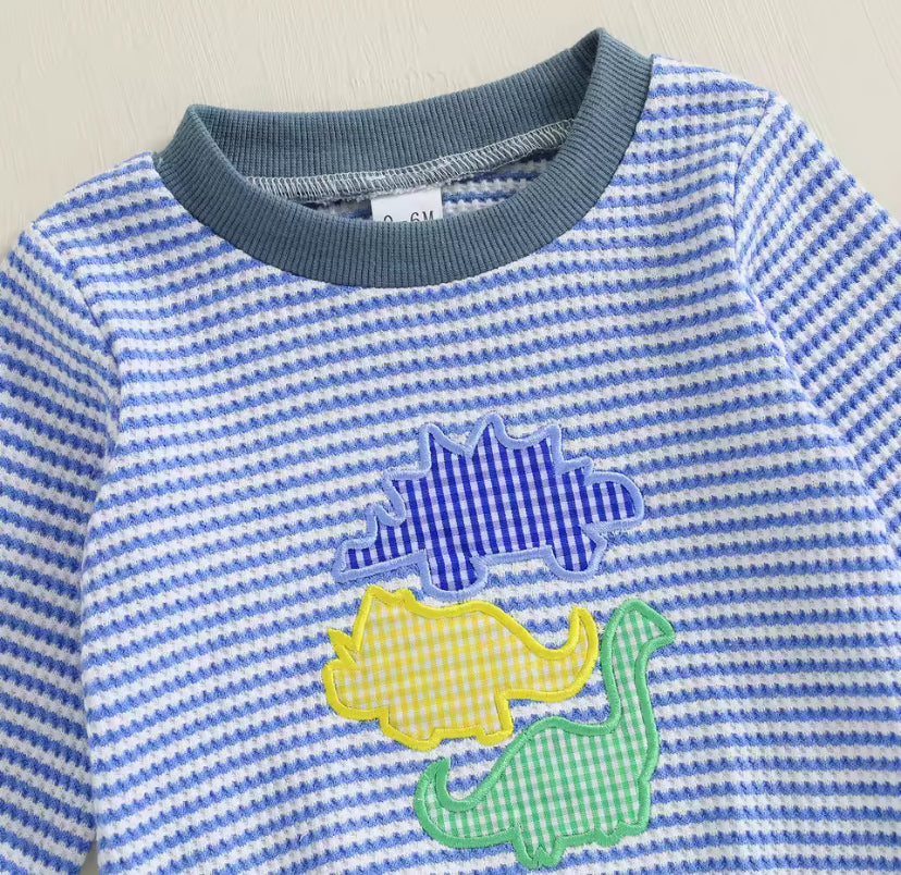 Dinosaur Waffle Embroidery