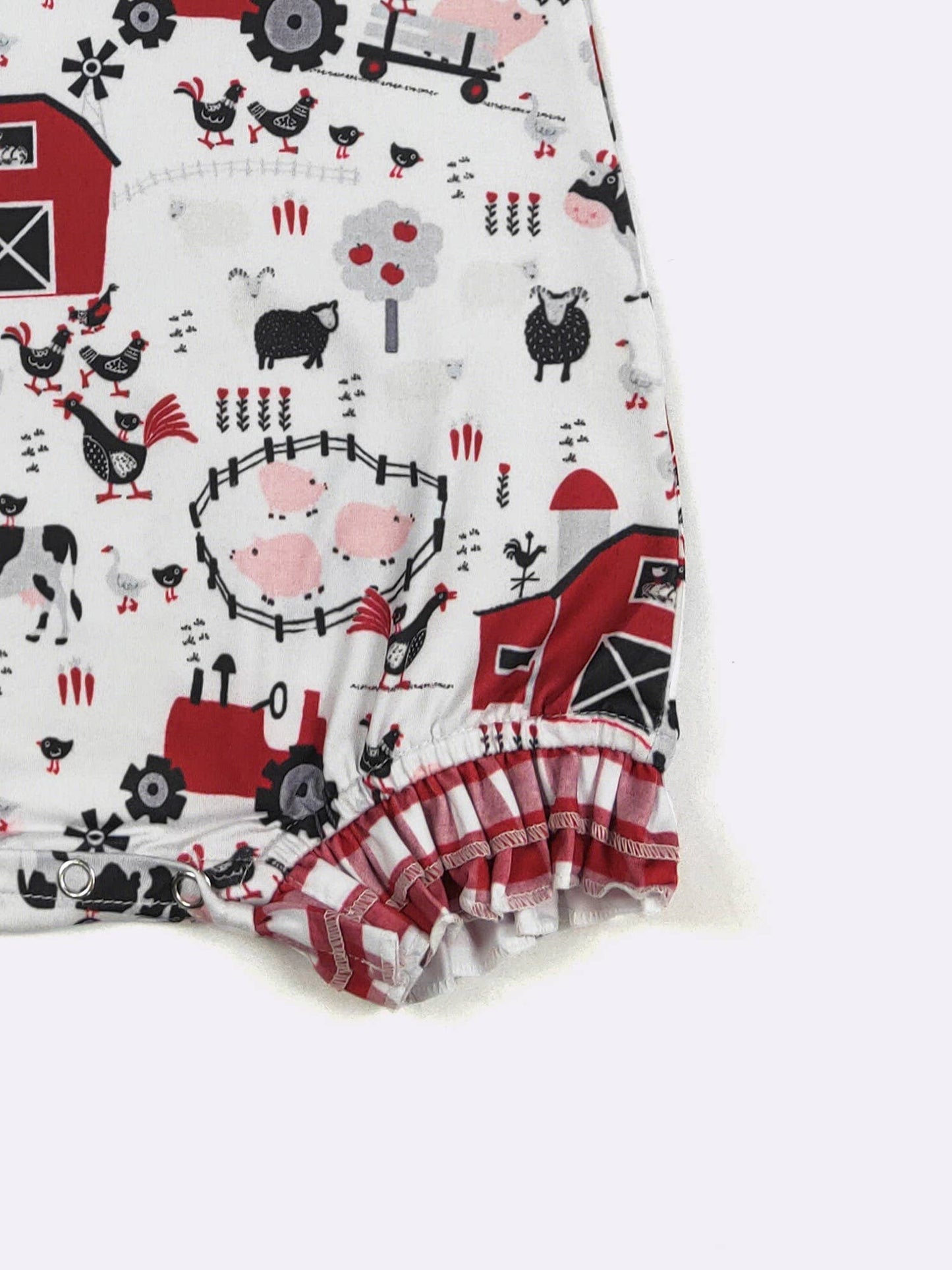 Red Barn Baby Romper
