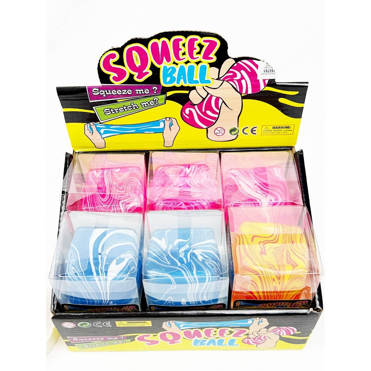 Fluid Pattern Squeeze Cube Slime