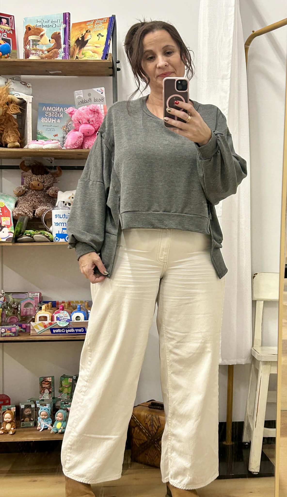 LONG SLEEVE WITH SLITS PULLOVER TOP