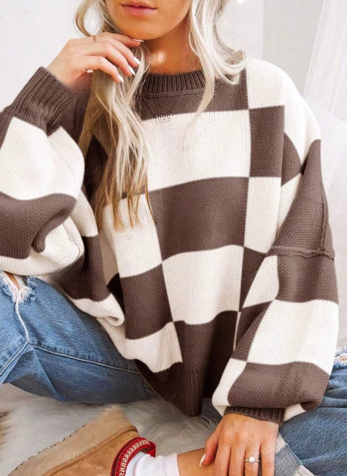 Checkered Sweater