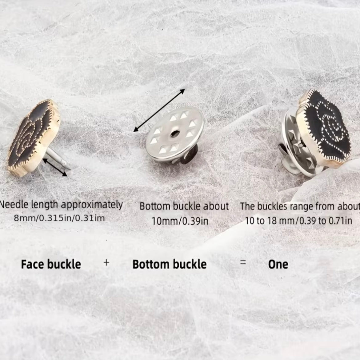 Quick No Sew Buttons - Details