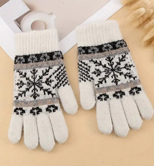 Rabbit Hair & Wool Gloves