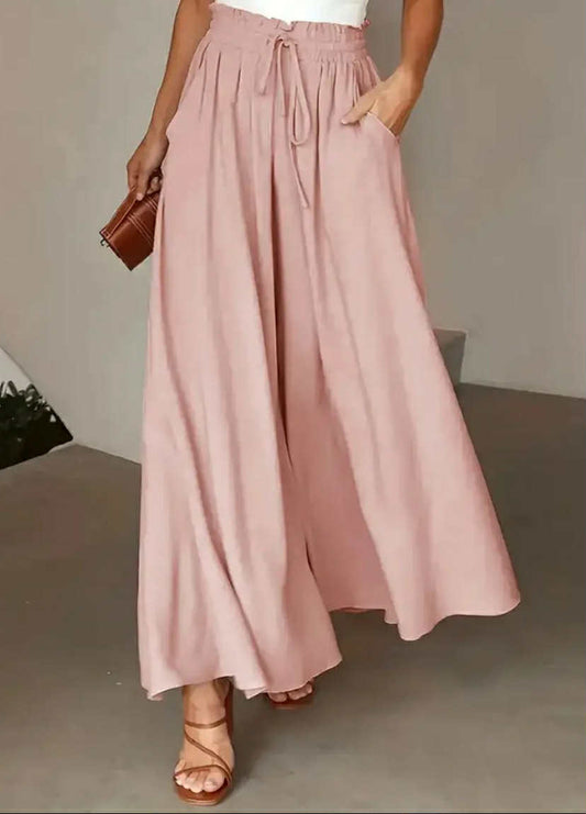 Pink Wide Leg Pants