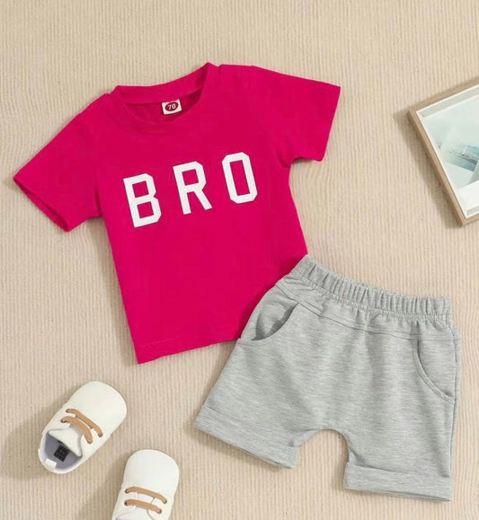 Watermelon Pink Bro Set