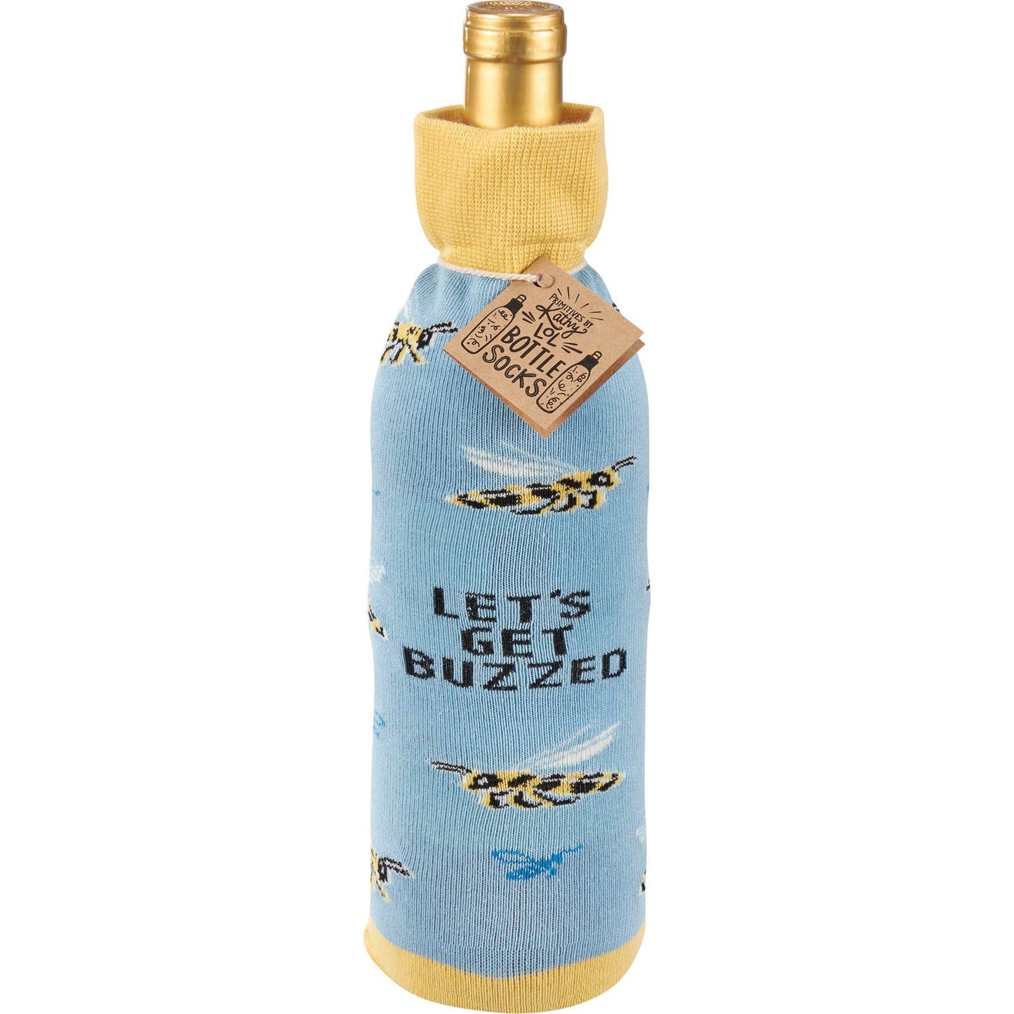 Let's Get Buzzed Bottle Sock