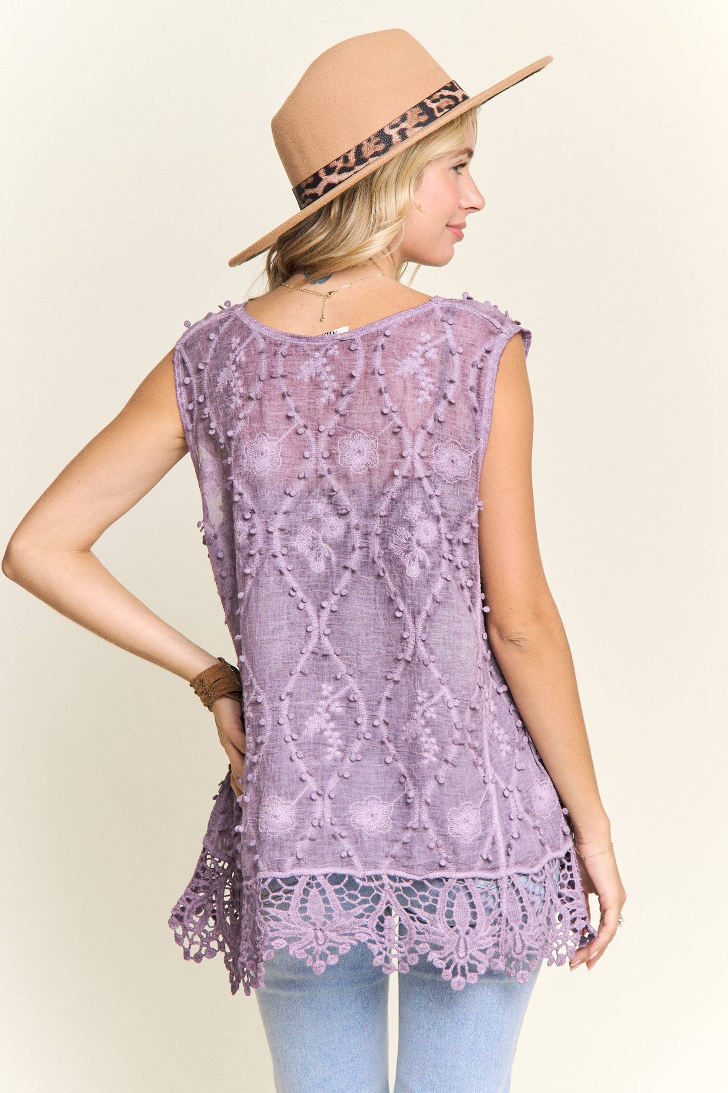 CASUAL CROCHET TANK TOP