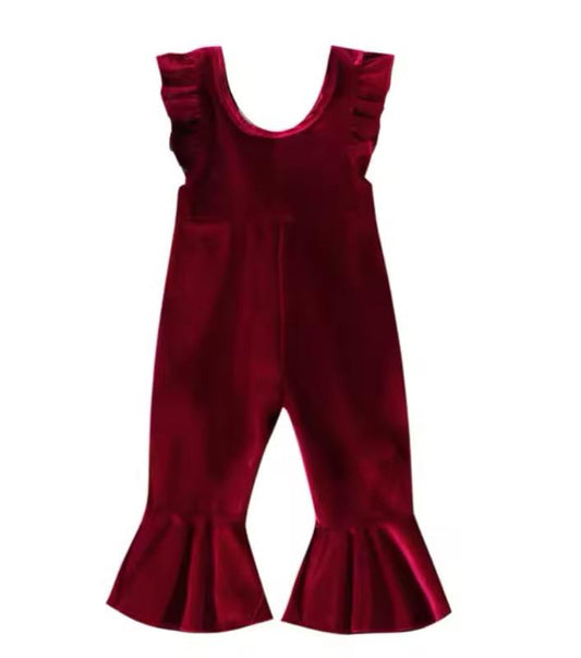 Red Velvet Flare Bibs