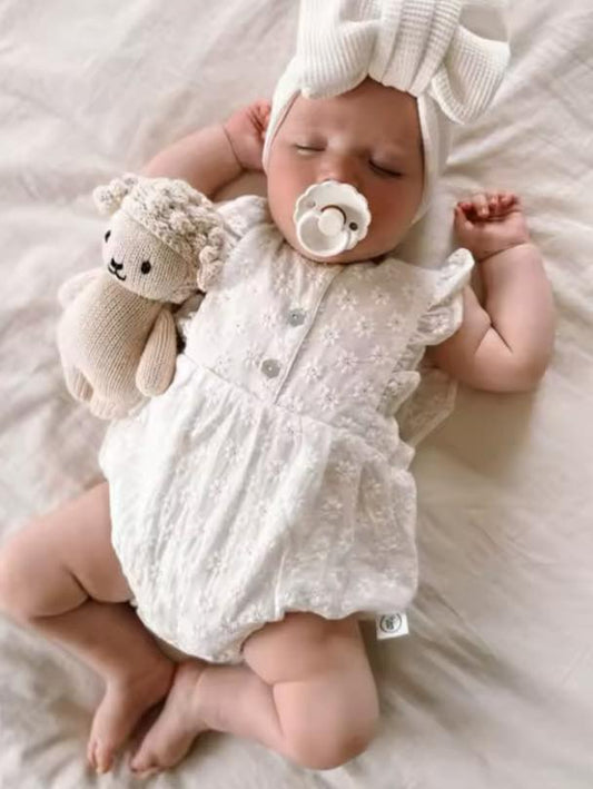 White Eyelet Romper