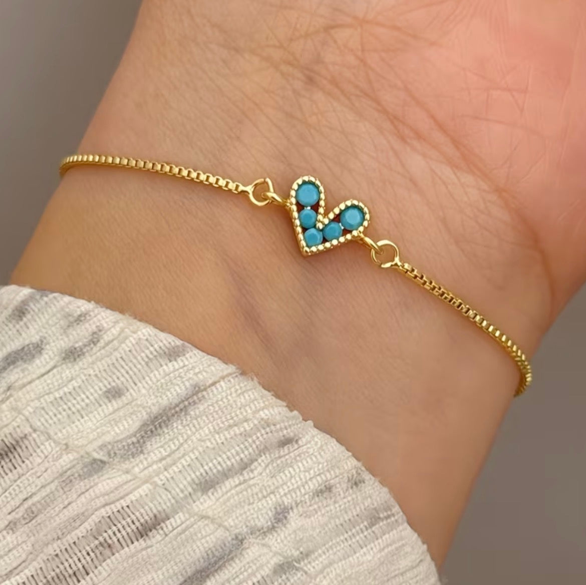 Heart Drawstring Pull Bracelet