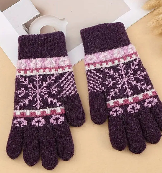 Rabbit Hair & Wool Gloves