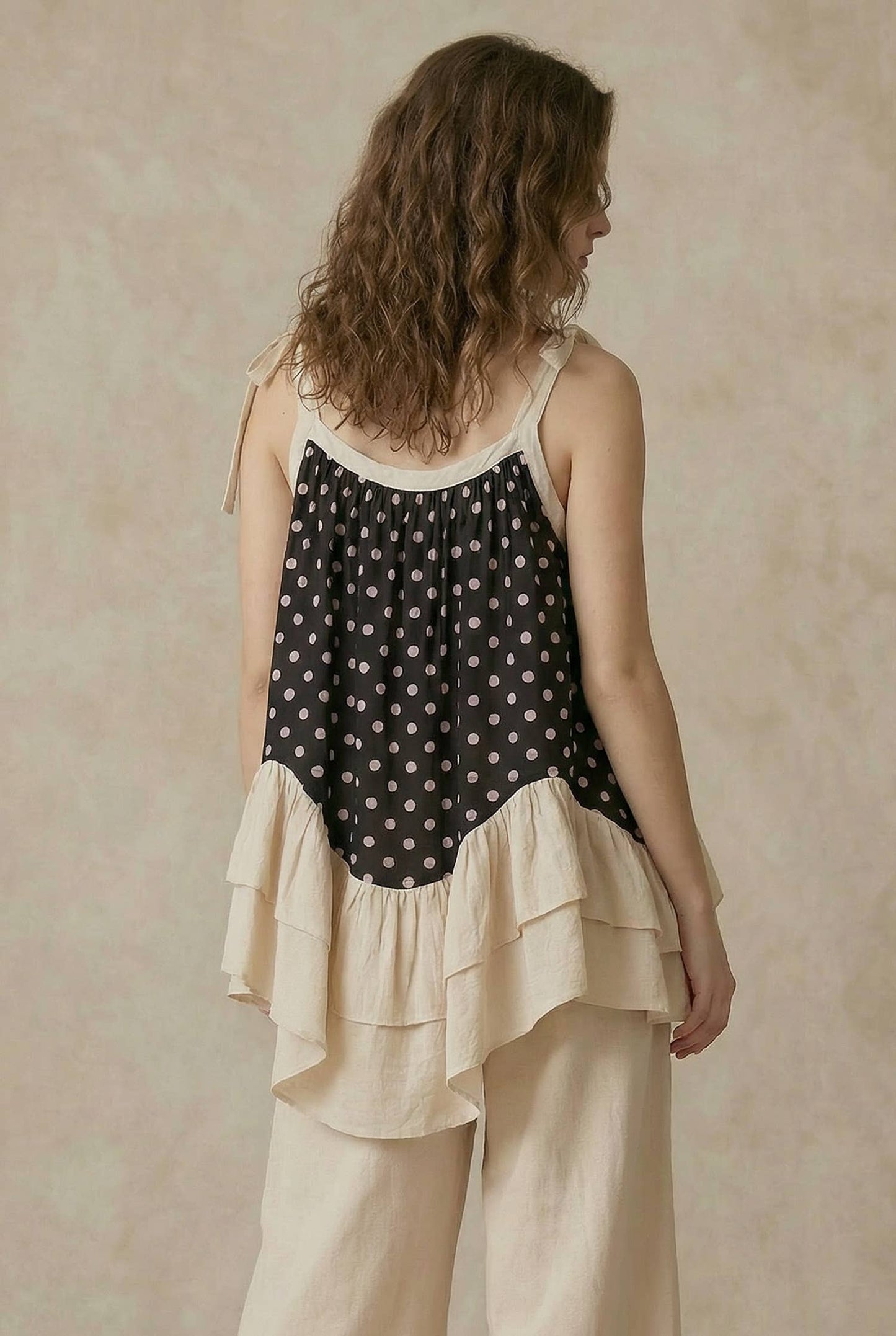 Polka Dot  Layered Tunic