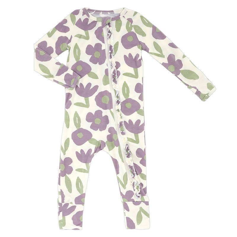 Cozy Romper - Purple Floral