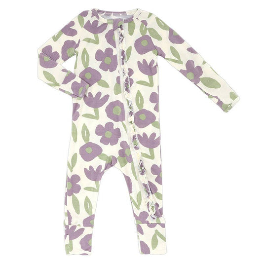 Cozy Romper - Purple Floral