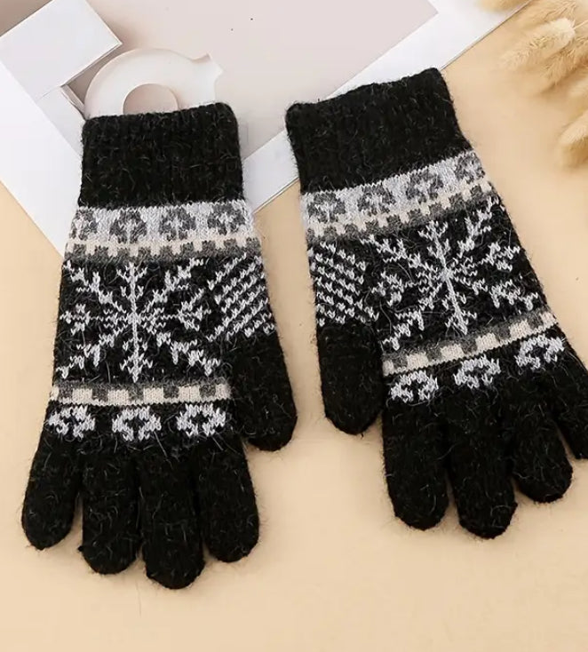 Rabbit Hair & Wool Gloves