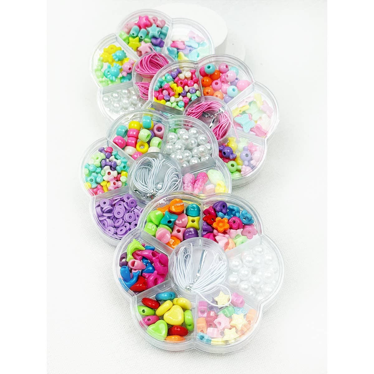 DIY Bracelet Making Pearl Color Mix Beads Set