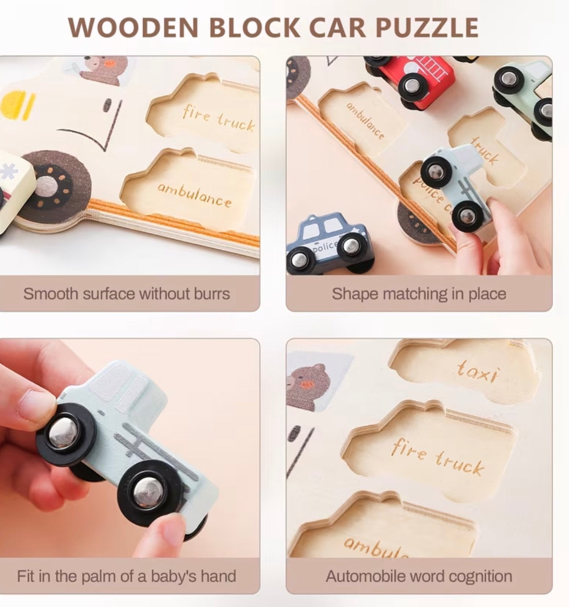 Wood Car Puzzle