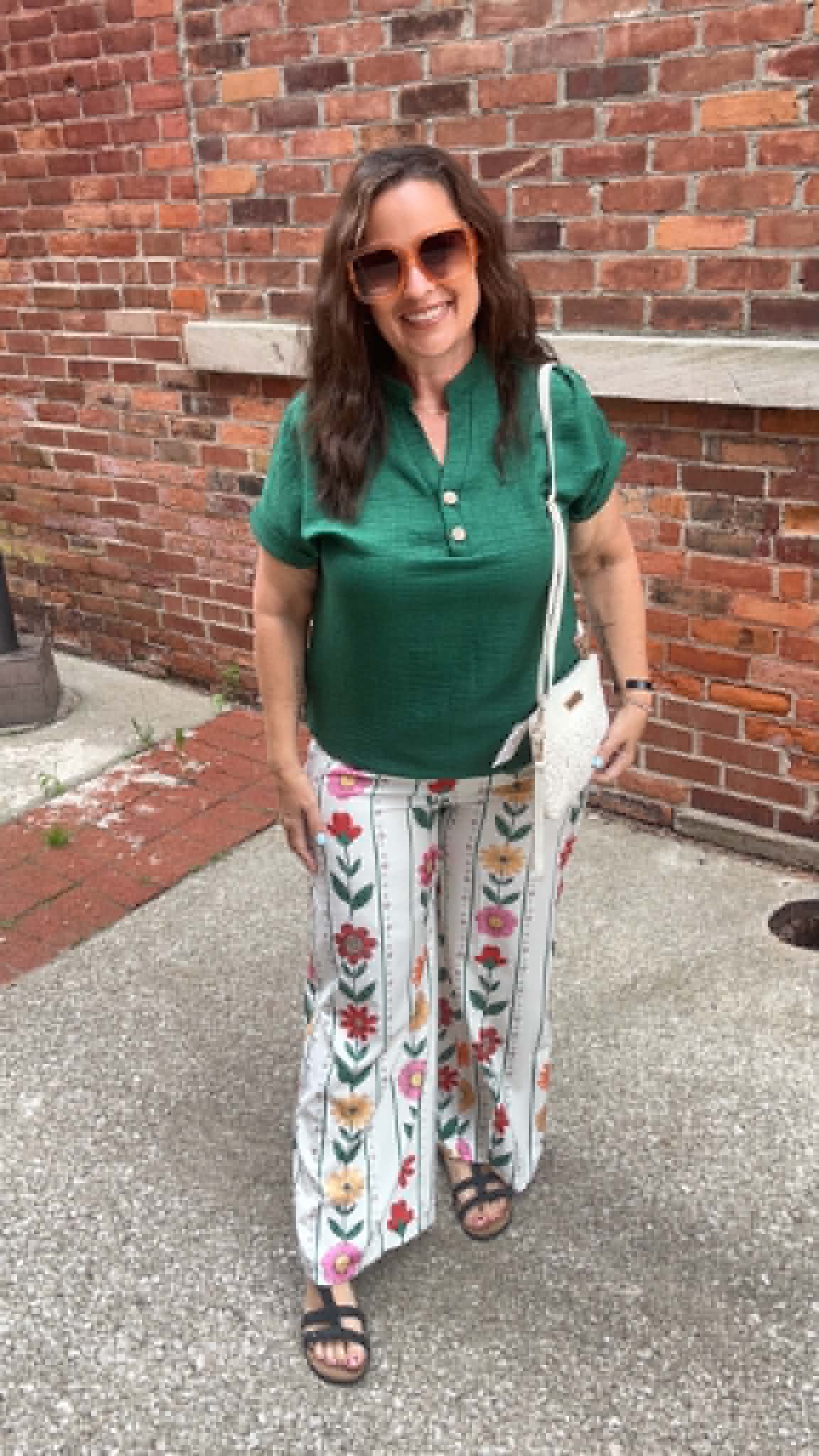 Solid Hunter Green Blouse