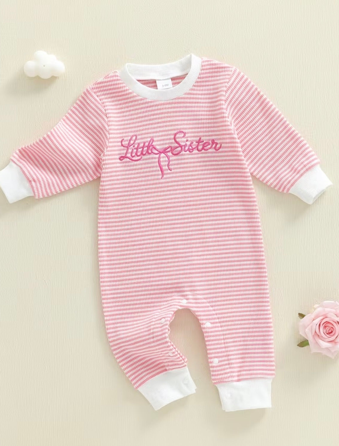 Little Sister Bow Stripes