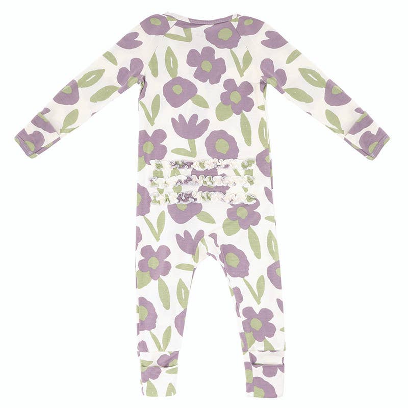 Cozy Romper - Purple Floral