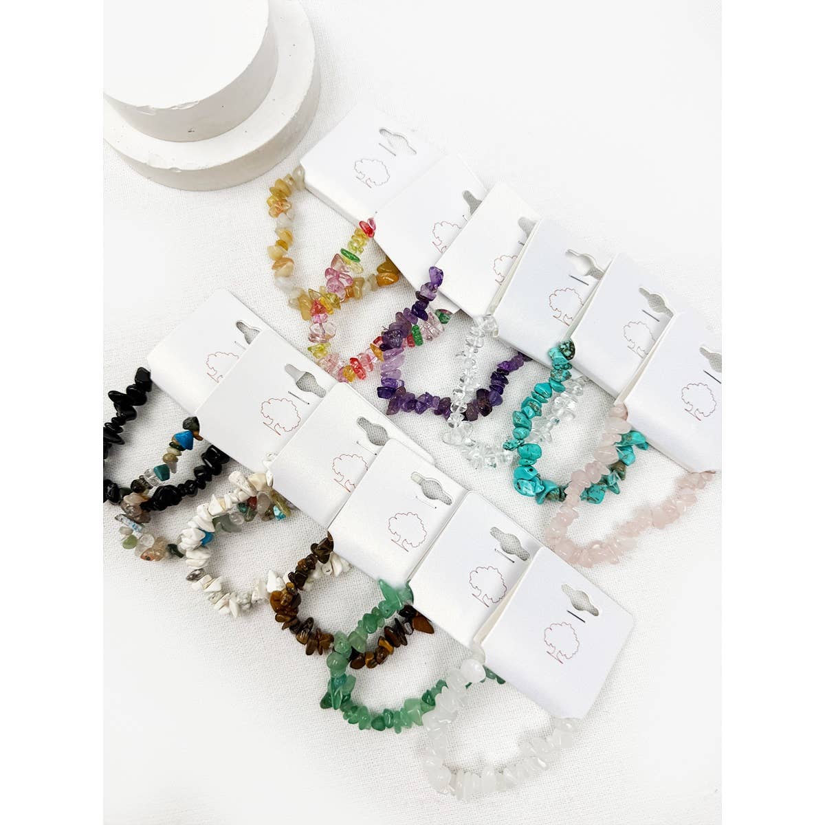 Irregular Stone Mixed Beads Stretch Bracelets