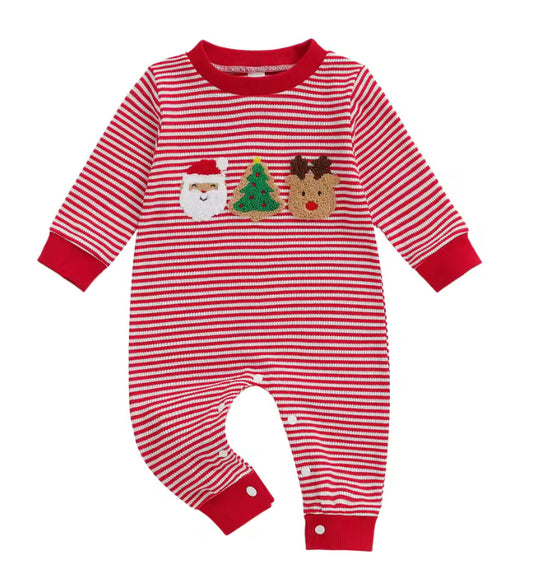 Christmas Waffle Knit Jumpsuit