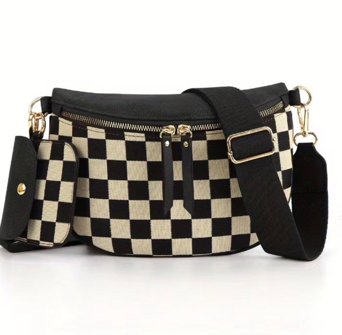 Checkered Crossbody