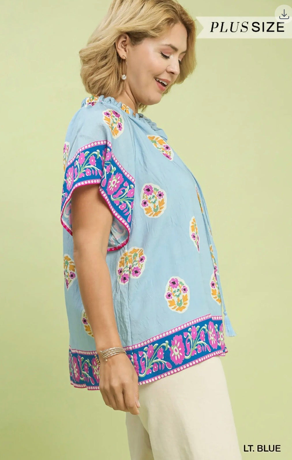 Boho Bloom Border Top