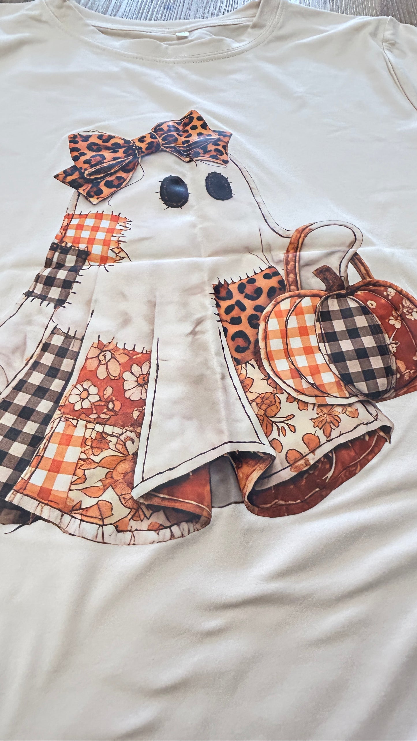 Printed Patchwork Ghost Tee
