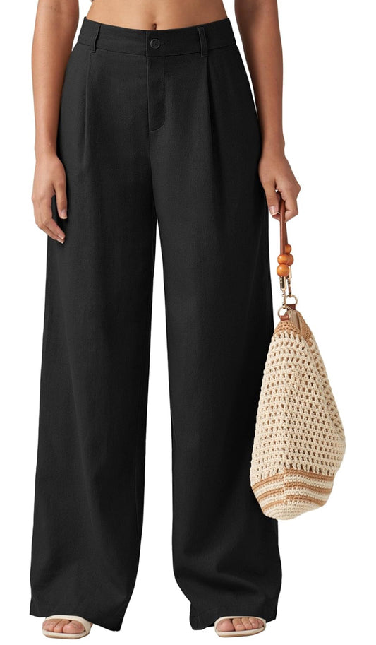 Black Pleated Dress Pants