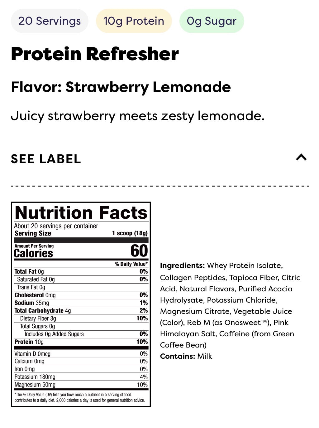 JAVVY Strawberry Lemonade Refresher