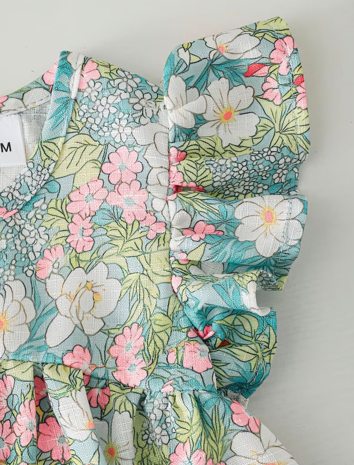 Mint Floral Bloomer Set