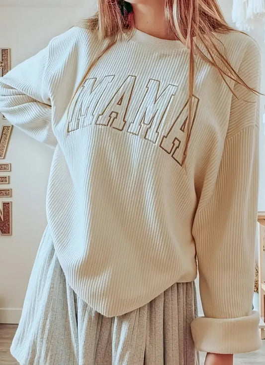 Mama Embroidered Sweatshirt