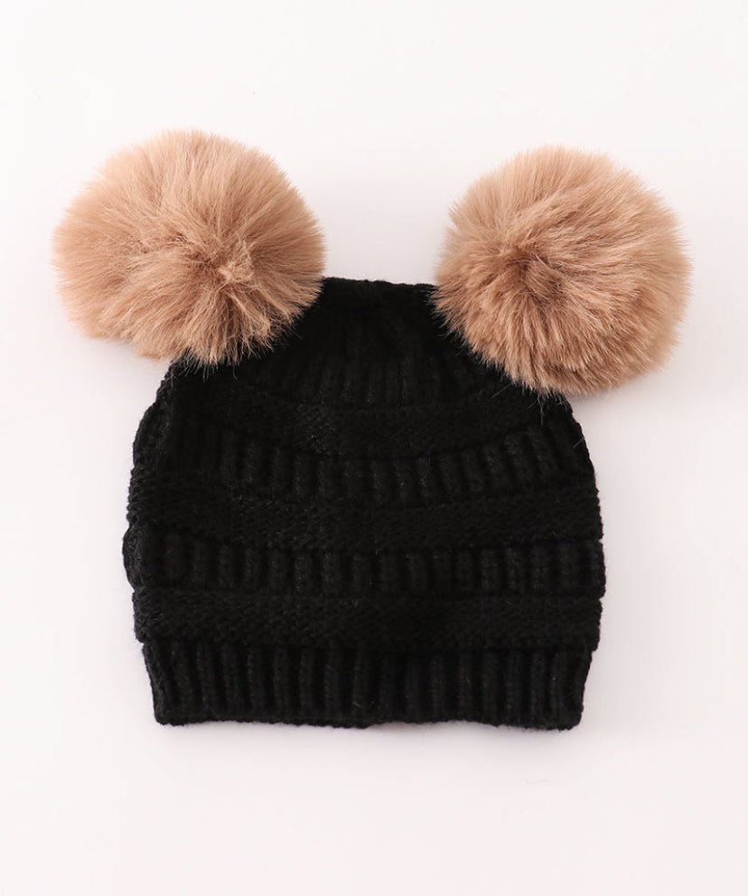Baby Double Pompom Hat