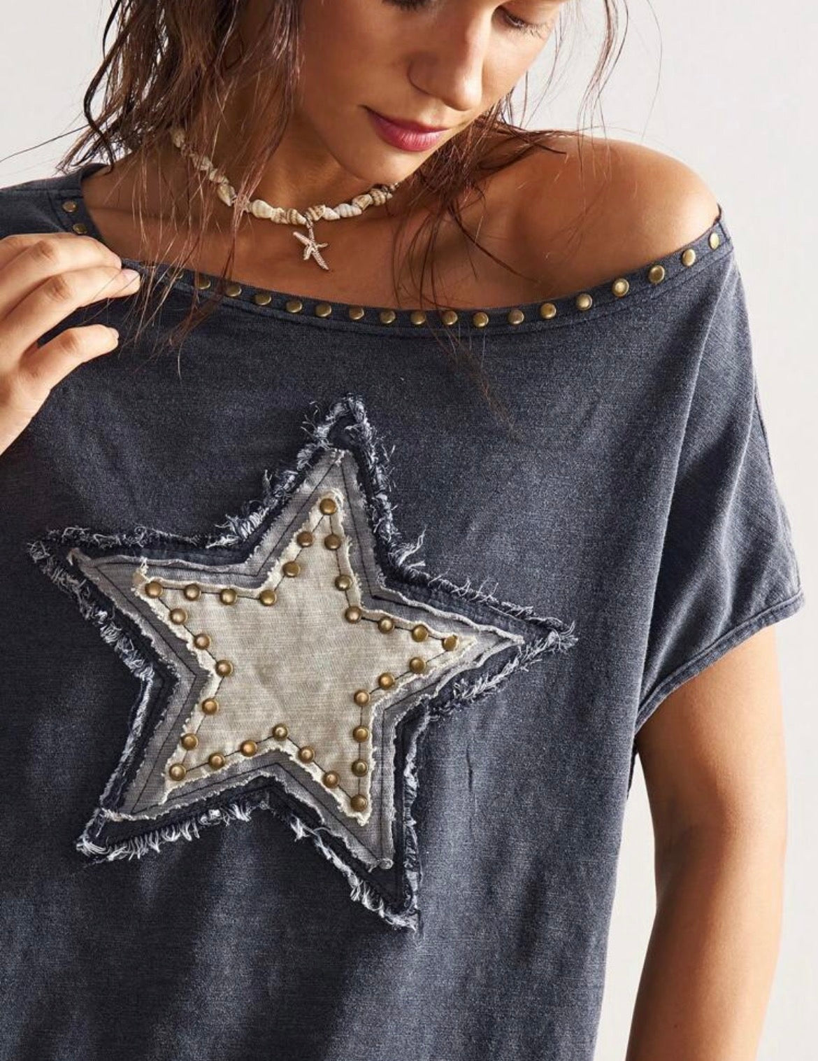 Boho Raw Star top