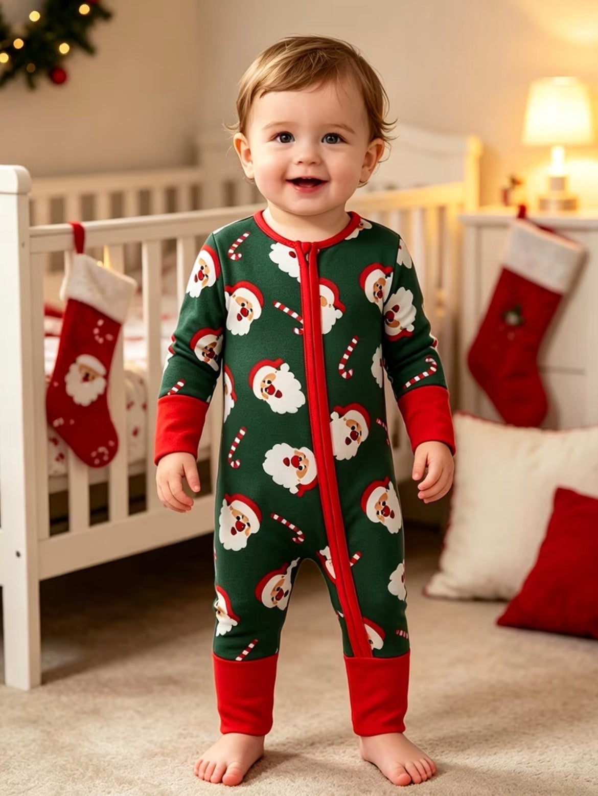 Santa Zip Pajamas