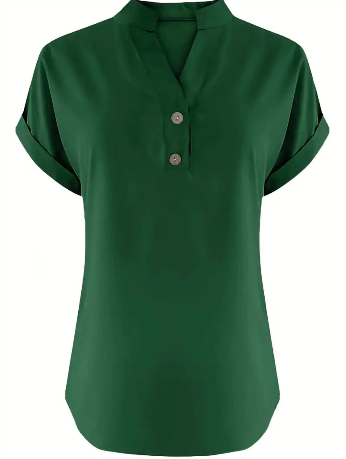 Solid Hunter Green Blouse