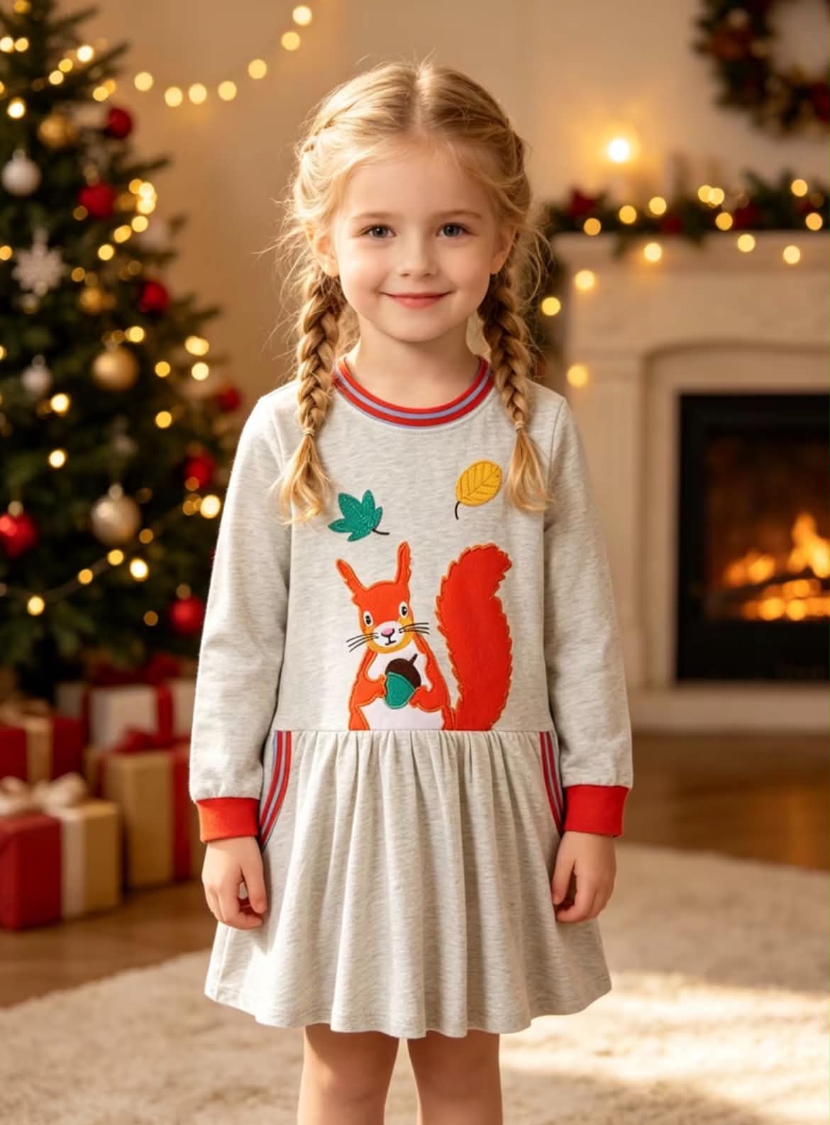 Embroidered Nut Finder Dress