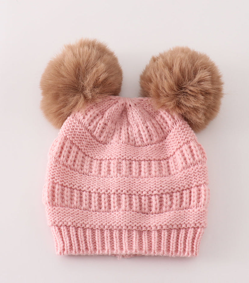Baby Double Pompom Hat