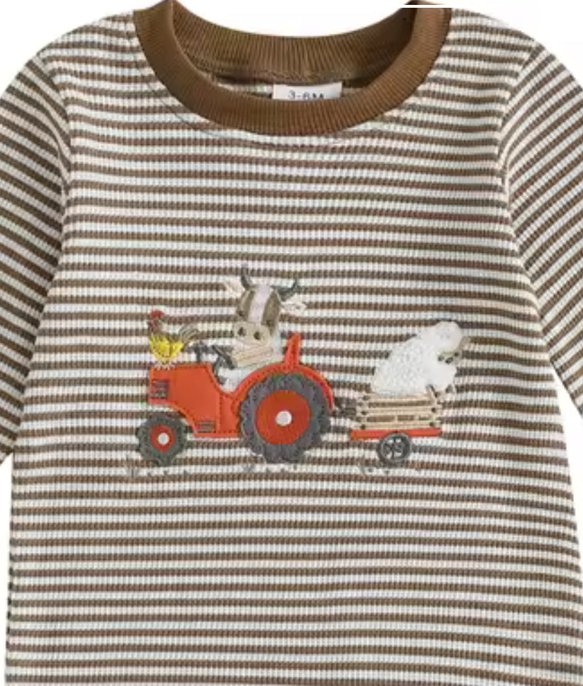 Farm Life Waffle Knit Jumpsuit