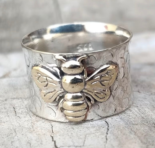 Wide Bee Ring