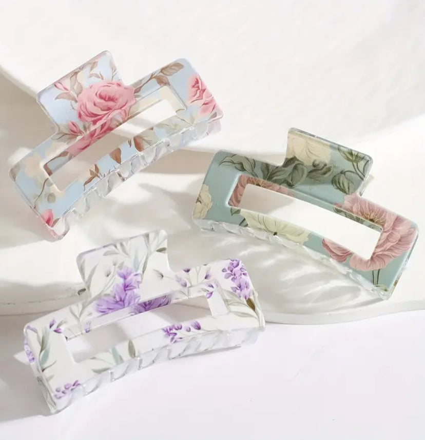 Floral Hair Clips