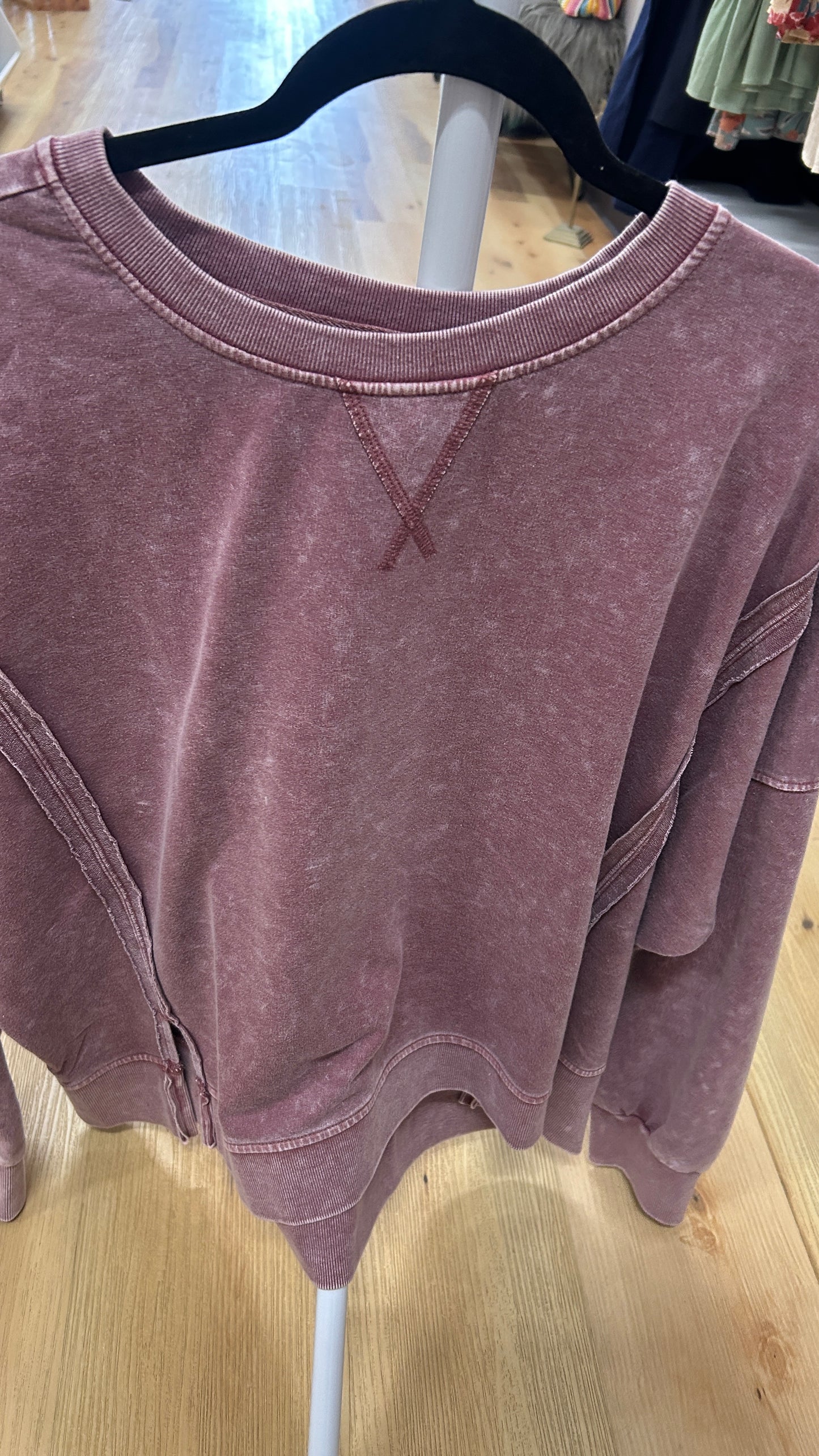 Mineral Washed Oversized Sweatshirt