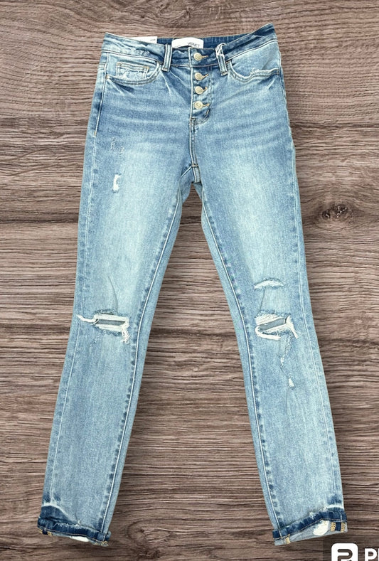 Distressed Skinny Jeans by Vervet