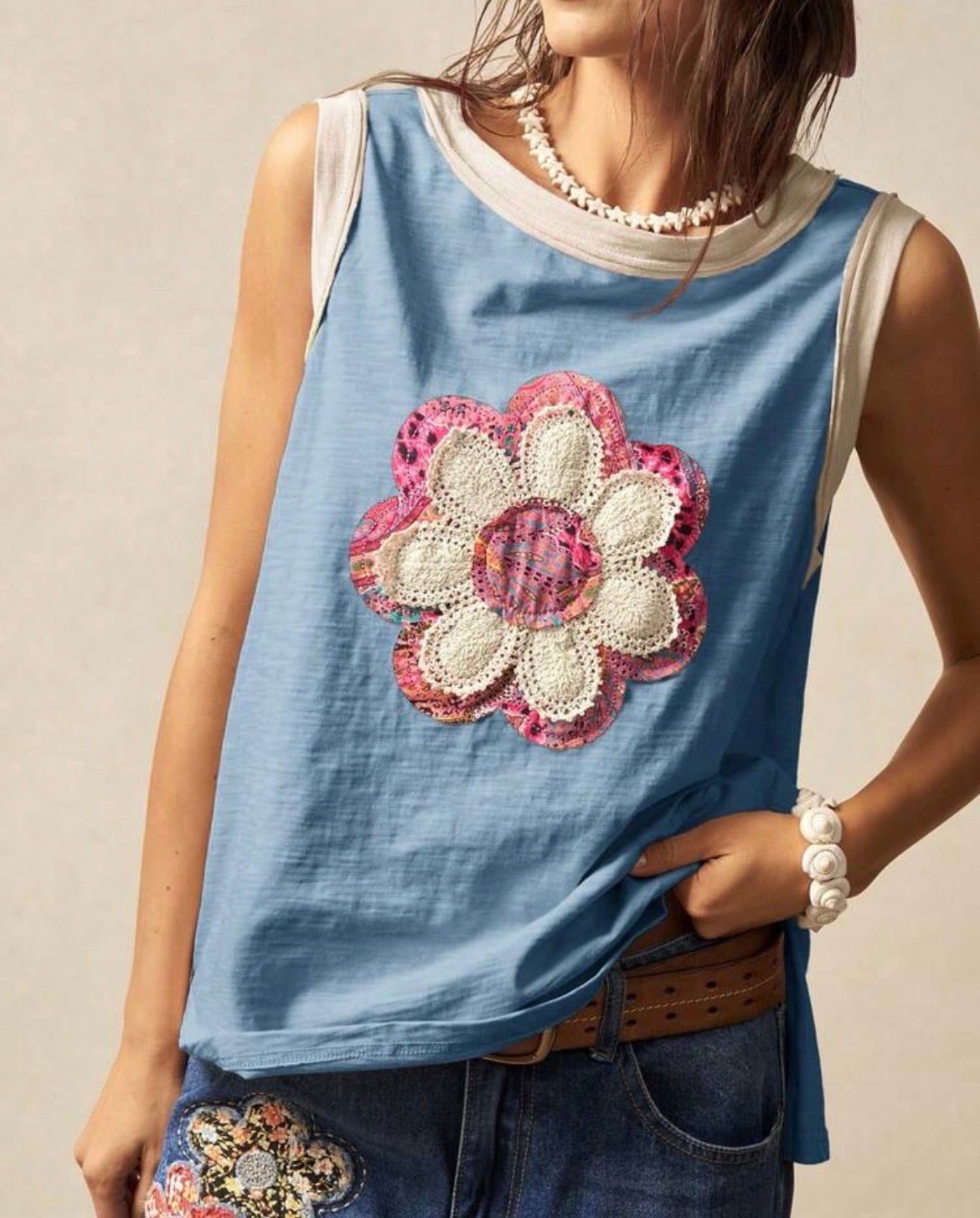 Boho Flower Tank