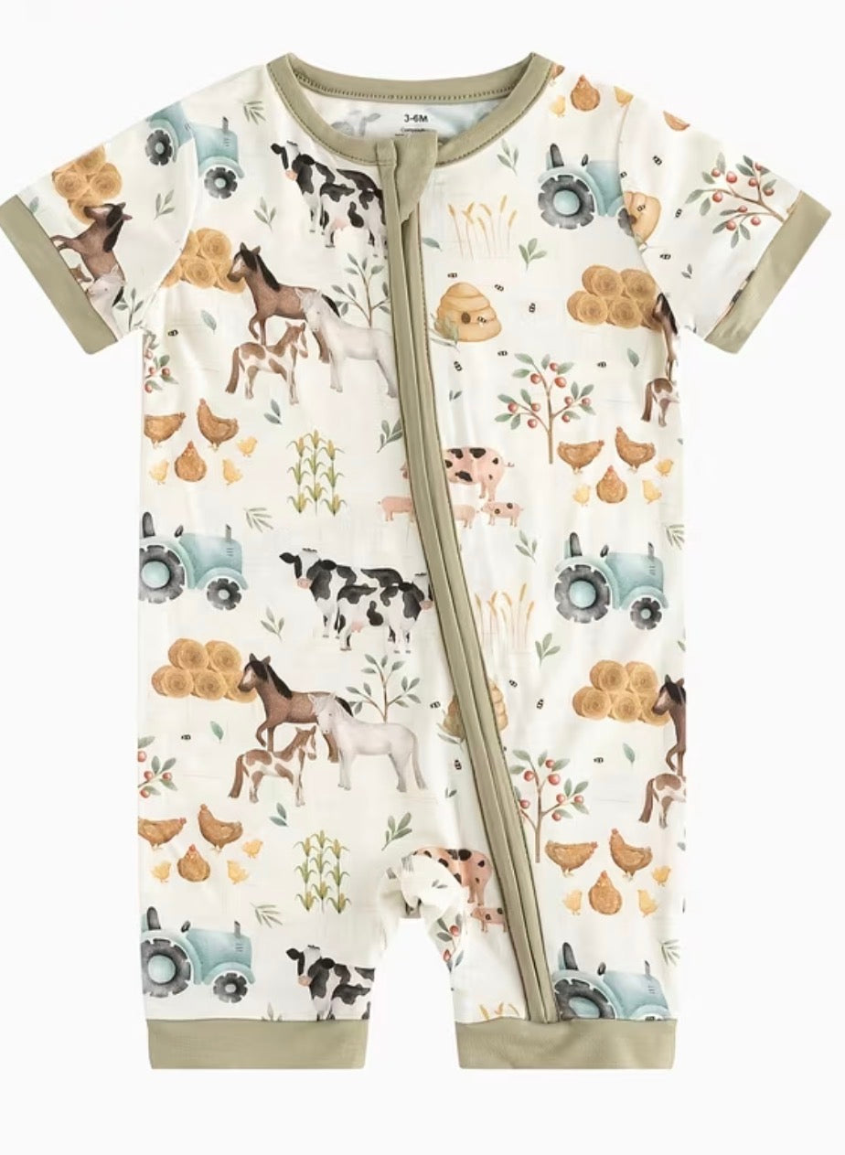 Bamboo Farm Romper