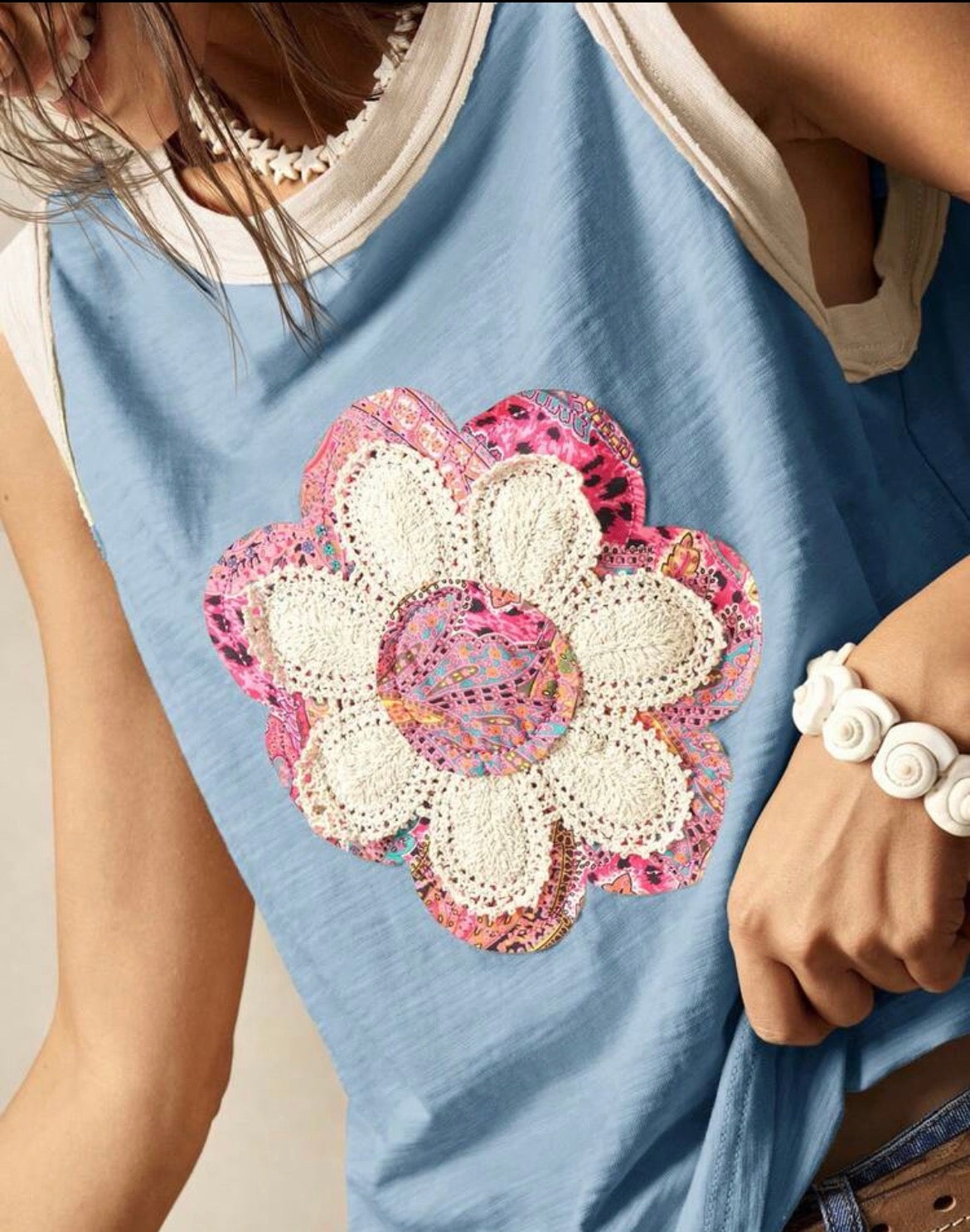 Boho Flower Tank