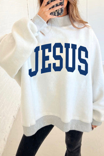 FAITH | JESUS Reversible Mock Neck Sweatshirt