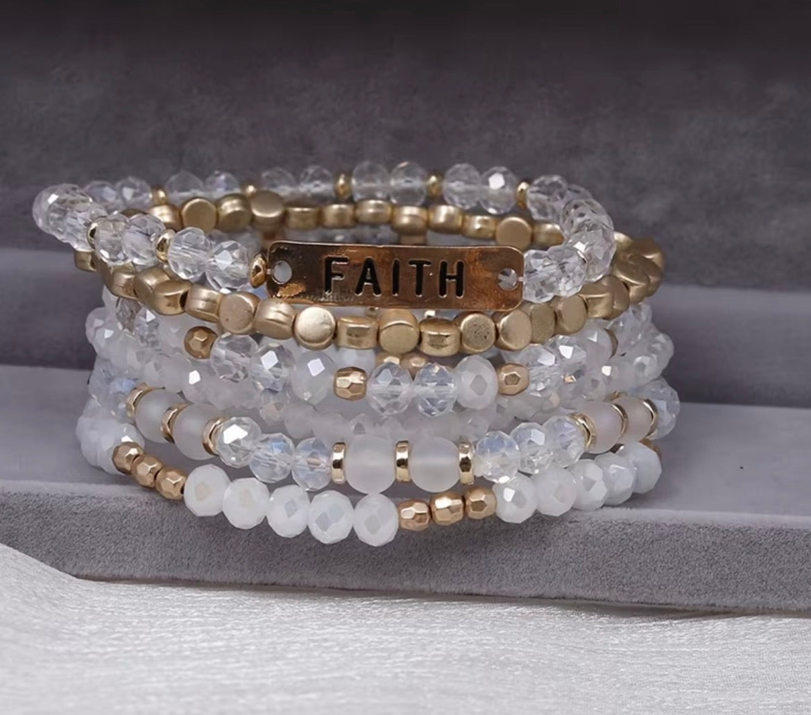 Faith 6 Piece Bead Sets